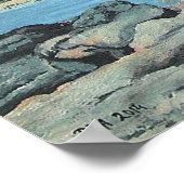 Bass Rock van North Berwick, Schotland. Poster (Hoek)