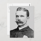 Bass ~ Sam Western Outlaw Train Robber Briefkaart (Voorkant / Achterkant)