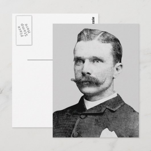 Bass ~ Sam Western Outlaw Train Robber Briefkaart (Voorkant / Achterkant)