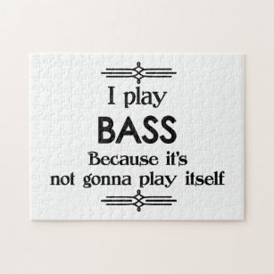 Bass - Speel zelf Funny Deco Music Legpuzzel