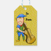 Bass-speelgoedlabels voor Elf Kerstcadeaus Cadeaulabel (Achterkant)