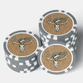 Bass springen over Big Buck Horns schedel Poker Chips (Opstapeling)
