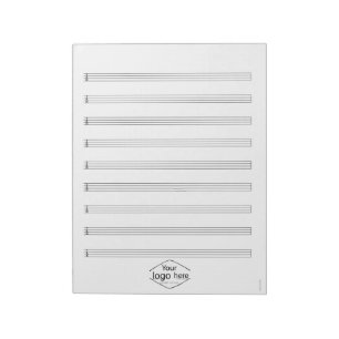 Bass Tab Notitieboek Aangepaste Muziek School Logo Notitieblok
