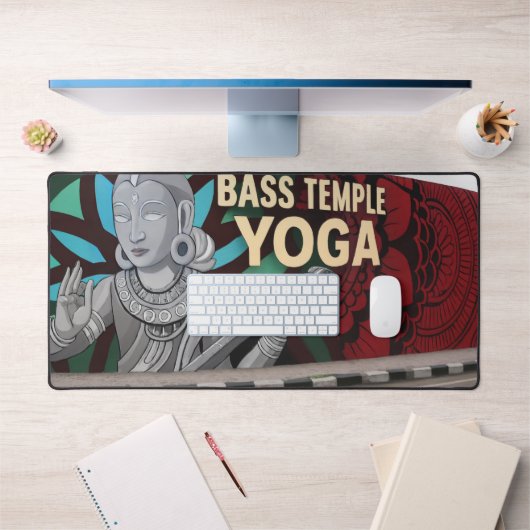 Bass Temple Yoga Desk Mat – Mystic Strings Edition (Kantoor 1)