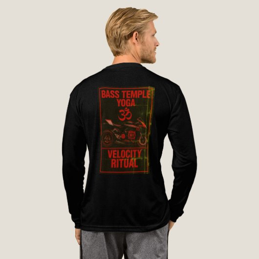 Bass Temple Yoga: Velocity Ritual – Redline Editio Tri-Blend Shirt (Achterkant)