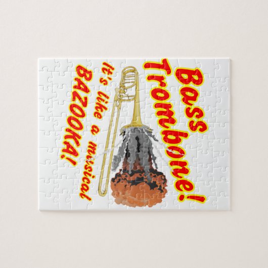 Bass Trombone Musical Bazooka Legpuzzel (Horizontaal)