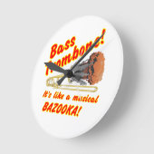 Bass Trombone Musical Bazooka Ronde Klok (Hoek)