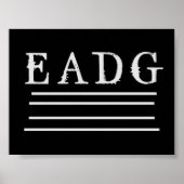 Bass Tuned Poster (Voorkant)