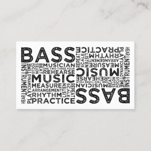 Bass Typografie Visitekaartje