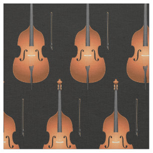 Bass Upright Jazz Music Musician Room Decor Stof