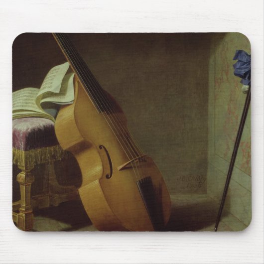 Bass Viol, Score Sheet en Sword, 1693 Muismat (Voorkant)