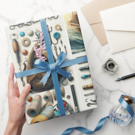 Bass Vis en Uitrusting Voor Hem Cadeauverpakkings  Cadeaupapier