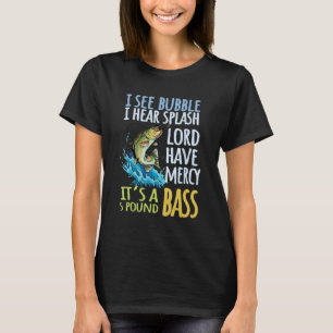 Bass Vissen Angling Sport Black Bass Fish T-shirt