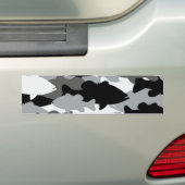 Bass Vissen Black Camo Bumpersticker (Op auto)
