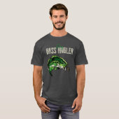 Bass vissen t-shirt (Voorkant volledig)