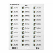 Bass Visser Retouradres Etiket (Full Sheet)