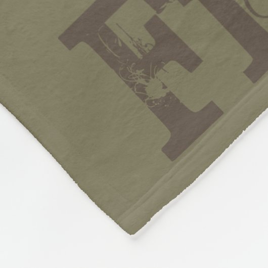 Bass Vist Aangepaste naam Medium Fleece Blanket Deken (Hoek)