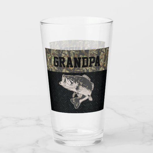 Bass Vist Camo Grandpa Outdoorsport Glas (Achterkant)