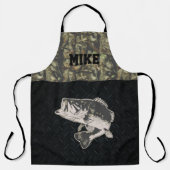 Bass Vist Camo Mannen Name Sports Cool Schort (Voorkant)