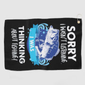 Bass Vist Citaat Hobby Sport Fisherman Golfhanddoek (Horizontaal)