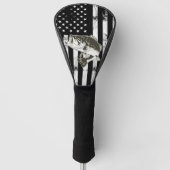 Bass Vist Cool Largemouth American Flag  Golfheadcover (Voorkant)