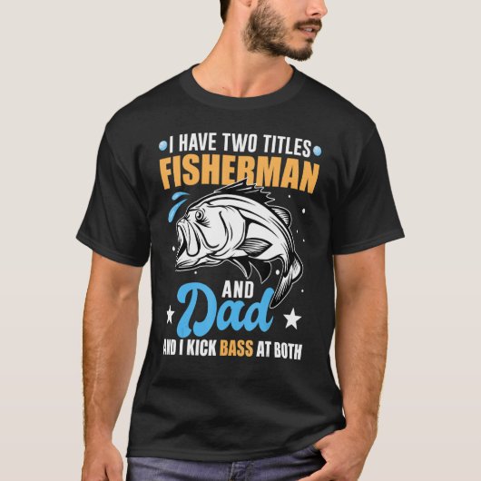 Bass Vist dat ik twee titels heb. T-shirt (Voorkant)