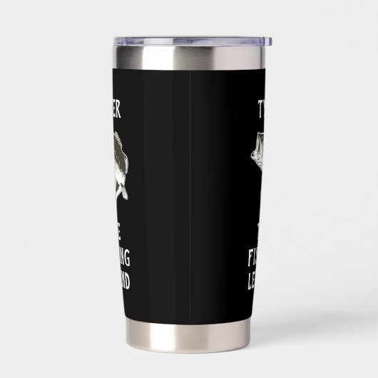 Bass Vist de Legend Name Funny Geïsoleerde Drinkbeker (Links)