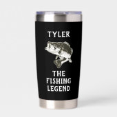 Bass Vist de Legend Name Funny Geïsoleerde Drinkbeker (Voorkant)