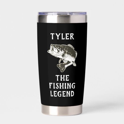 Bass Vist de Legend Name Funny Geïsoleerde Drinkbeker (Voorkant)