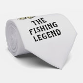 Bass Vist de Legende naam Funny Sports Stropdas (Opgerold)