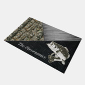 Bass Vist familienaam Camo Welkom Deurmat (Schuin)