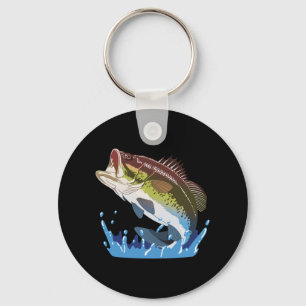 Bass Vist, Fisherman, Funny Vissen Gear Gifts Sleutelhanger