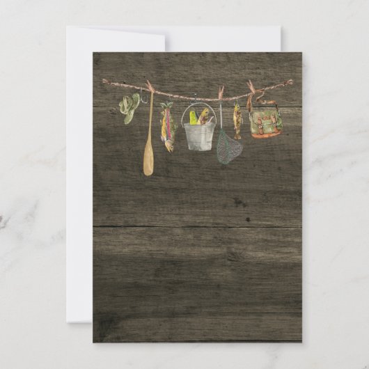 Bass Vist Grappige verjaardag Kaart (Achterkant)