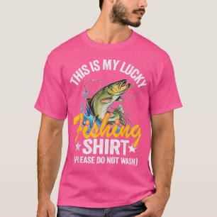 Bass Vist Jokes Humor Fisherman Dit is mijn lul T-shirt