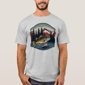 Bass Vist koel bergbos buiten T-shirt (Voorkant)