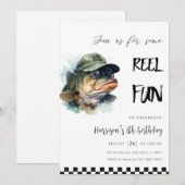 Bass Vist vrolijke verjaardag Kaart (Voorkant / Achterkant)