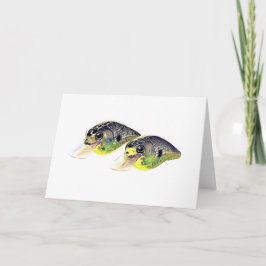Bass Vist Wenskaart Crankbait Kaart