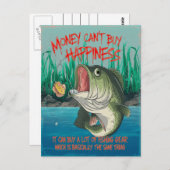 Bass Viste Happiness Briefkaart (Voorkant / Achterkant)