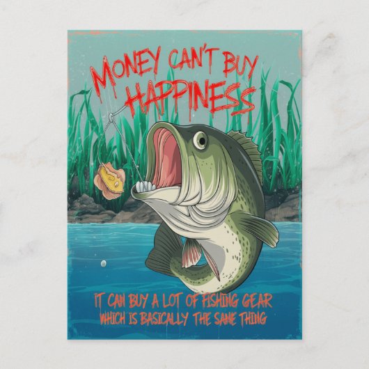 Bass Viste Happiness Briefkaart (Voorkant)