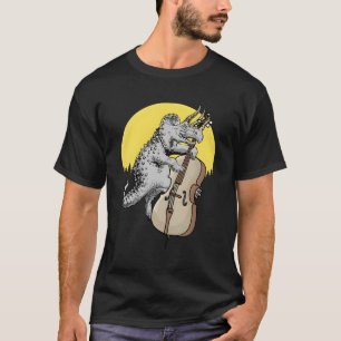 Bassasaurus Grappige Triceratops Dinosaurus Stand T-shirt