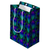 Bassdrums en Set Shades of Blue Patroon Cadeautas (Achterkant Gekanteld)