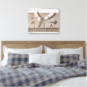 Basse-Lisse-techniek op de tapijten van Gobelins Canvas Afdruk (Insitu (Slaapkamer))