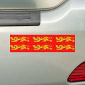 Basse Normandie, vlag van Frankrijk Bumpersticker (Op auto)