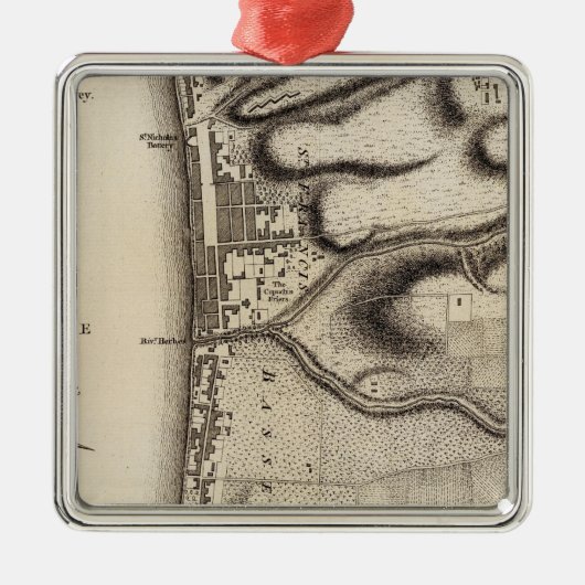 Basse Terre Metalen Ornament (Voorkant)