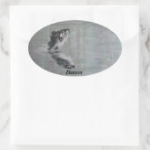 Bassen Ovale Sticker (Tas)