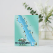 Bassenthwaite Lake, meer district reisposter ma (Staand voorkant)