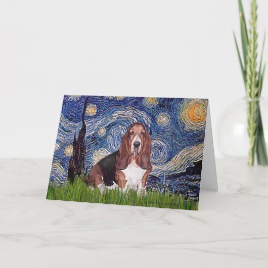 Basset 1 - Sterrennacht Kaart (Voorkant)