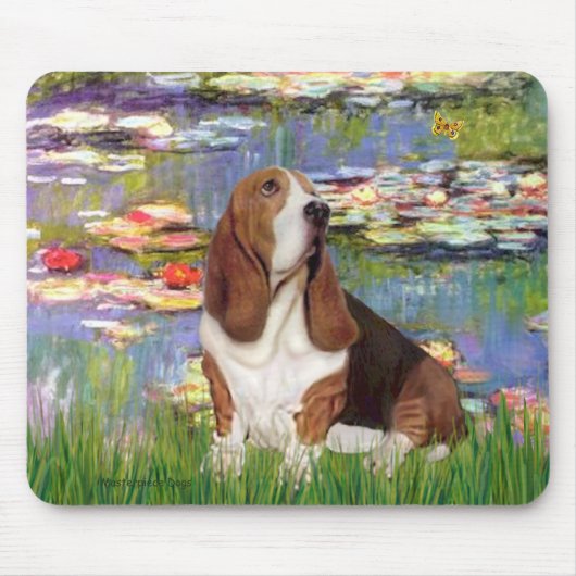Basset 2 - Waterlelies 2 Muismat (Voorkant)