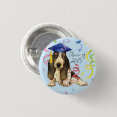Basset Afstuderen Ronde Button 3,2 Cm (Voorkant /achterkant)