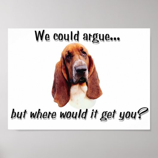 Basset-argument Poster (Voorkant)